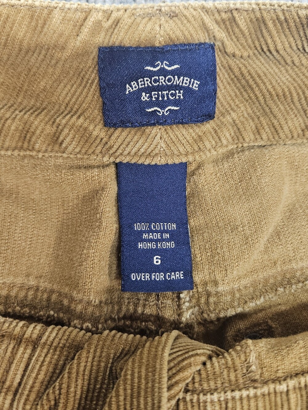 Vintage Late 90s Abercrombie & Fitch Low Rise Corduroy Pants Size 6 - Picture 3 of 7